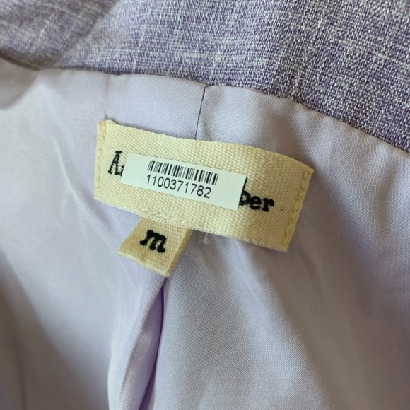 EUC Aaron & Amber Lilac Purple lined jacket sz Medium oversized. - Picture 8 of 10